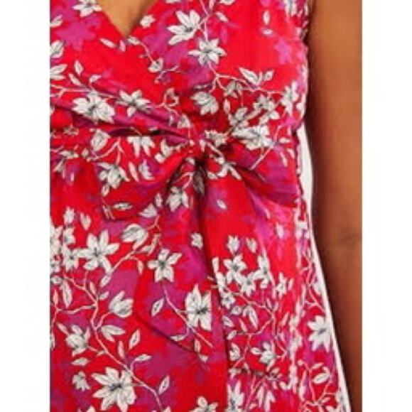Motherhood Maternity Floral Sleeveless V Neck Tank Top Size Small - Picture 2 of 10